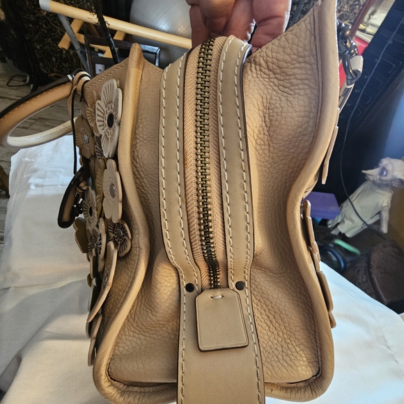 Coach 1941 Tea Rose Rogue 31 Satchel Purse Bag With Dust Bag - Picture 14 of 17